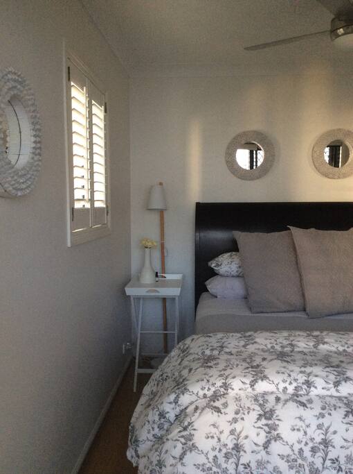Bedroom provides natural light and plenty of ventilation.