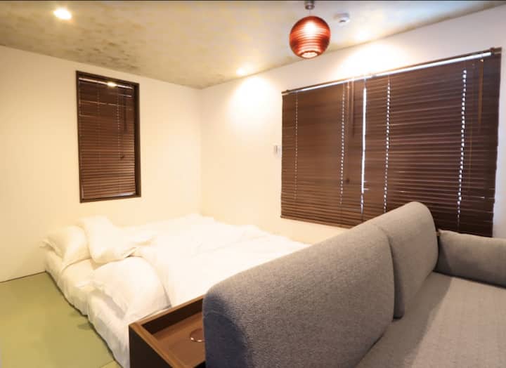It will be a bedroom with semi-double futons.