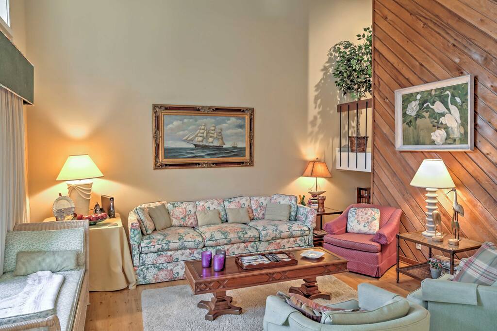Kick back and relax in the spacious living room.