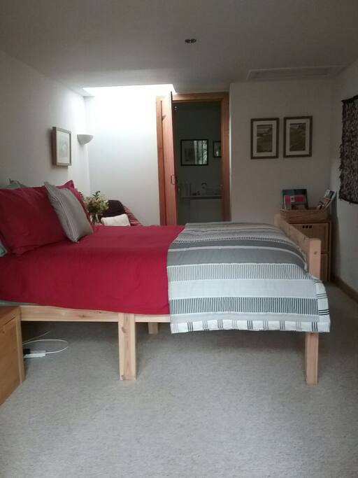 bedroom looking through to en suite