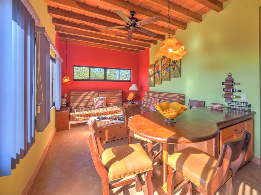 Cactus bar and living area