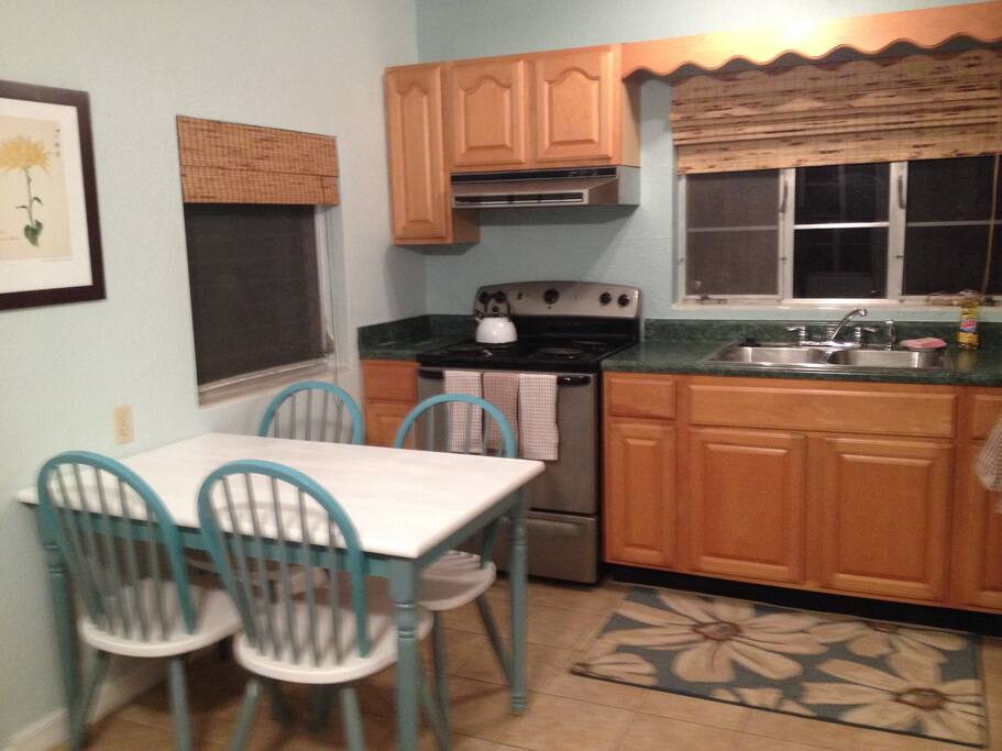 Eat-in kitchen.