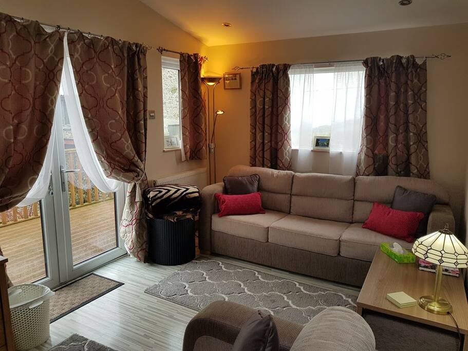 Lounge area, with a 2 seater & 3 seater settee