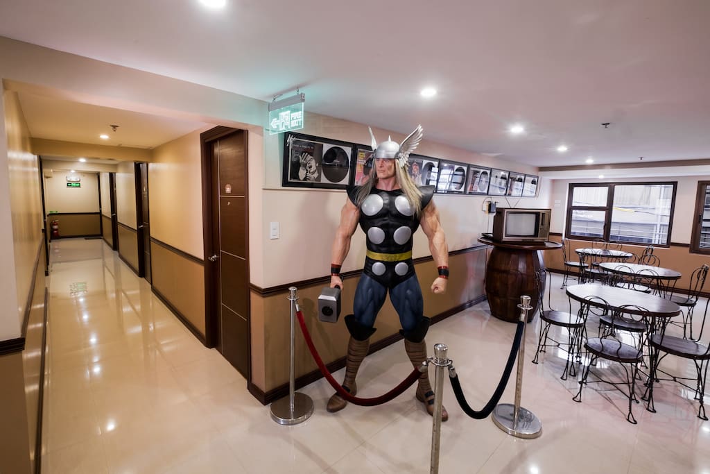 2nd Floor Lobby Area with Life size "Avanger Marvel" Thor