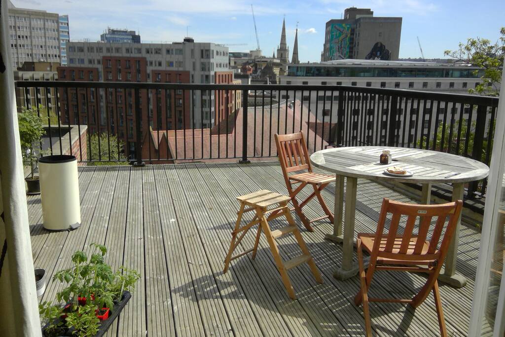 Great place for a sunny breakfast.