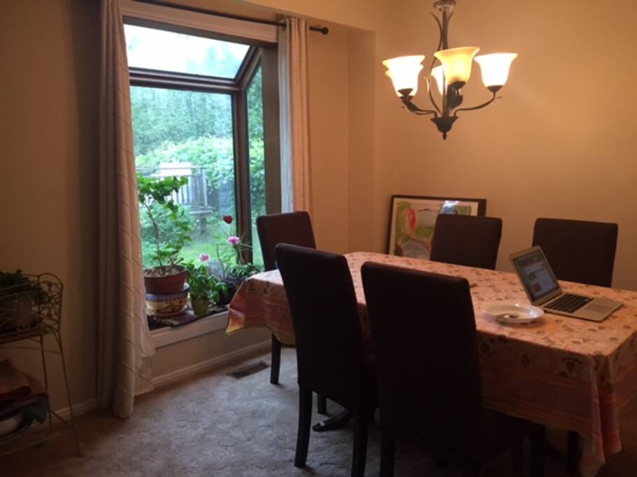 Dining room and eat in kitchen