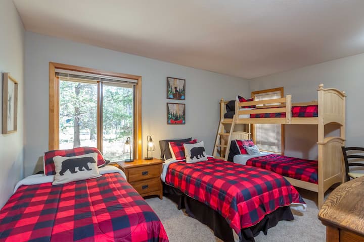 Zweibettzimmer plus Etagenschlafzimmer - unten