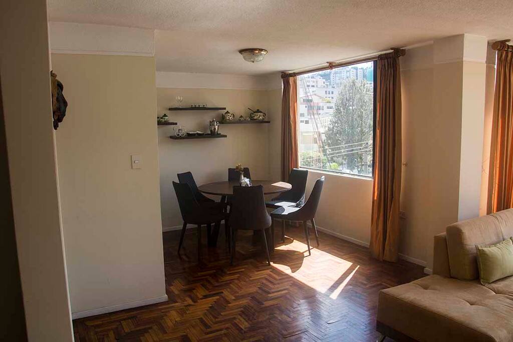 Dining room for a family meal.