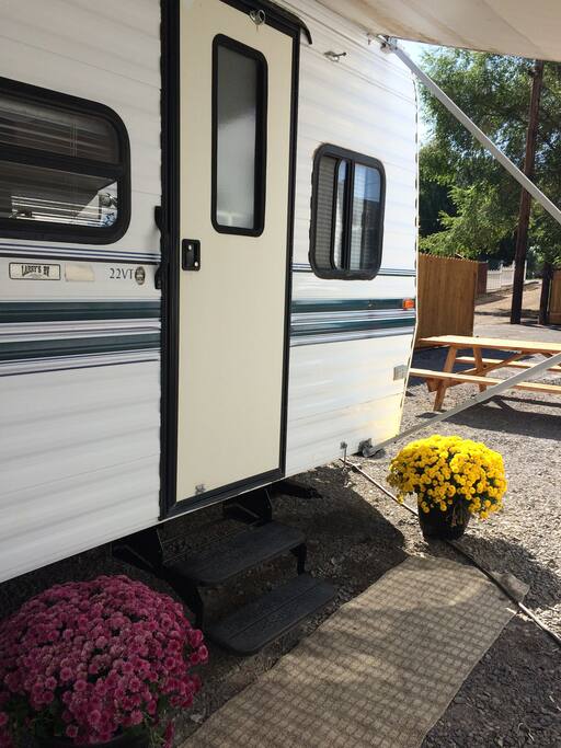 Outside of trailer