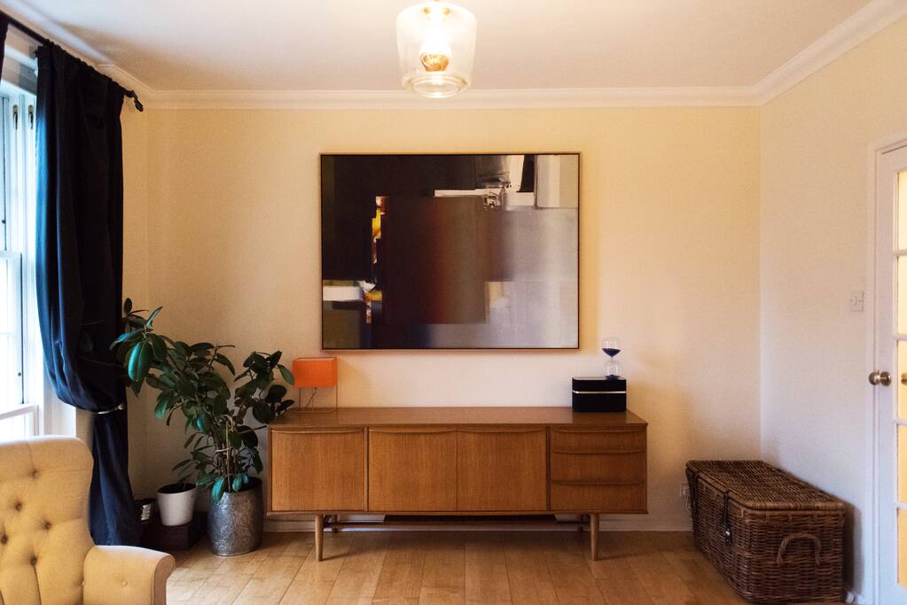 blended with mid-century modern accents