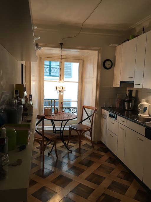Nice wooden floor in The kitchen