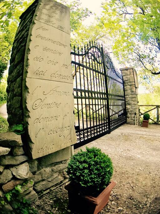Pull up to the electric gates and enter the residence for the holidays.