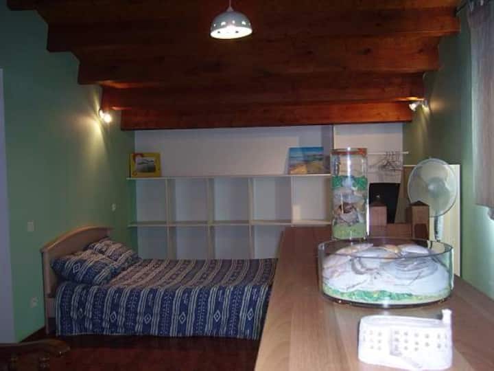 un lit de 140, le lit sera fait