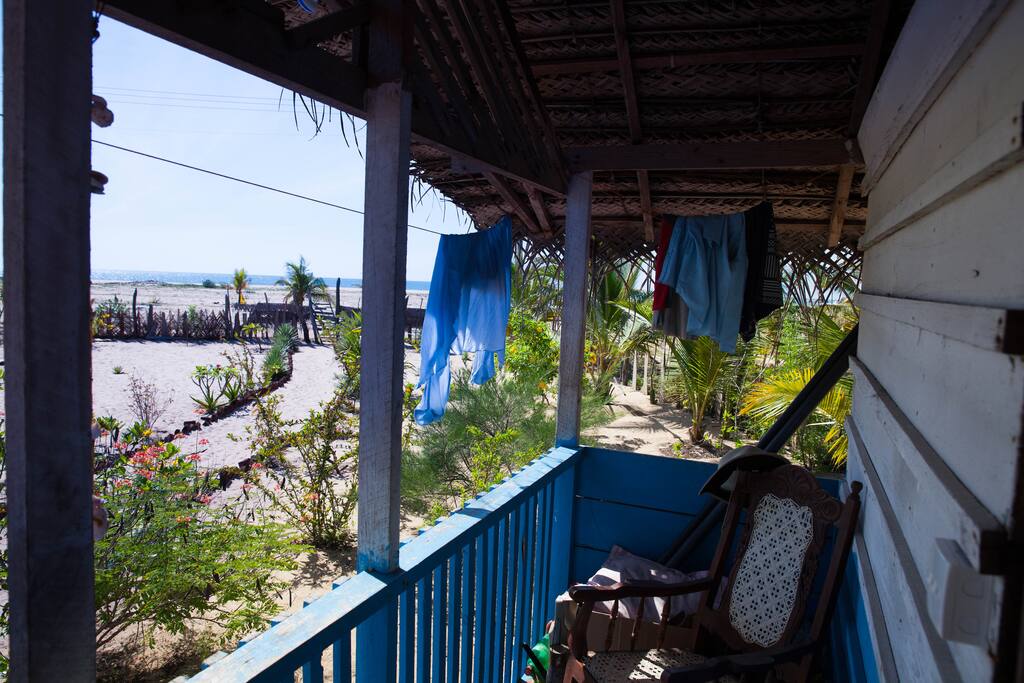 Beach view from the balcony