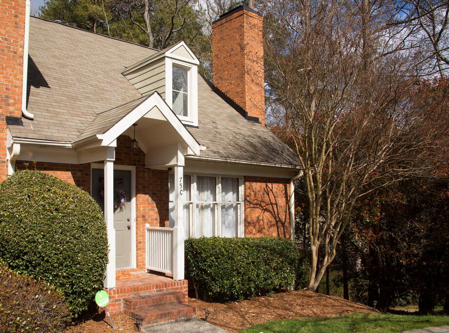The front of our townhome