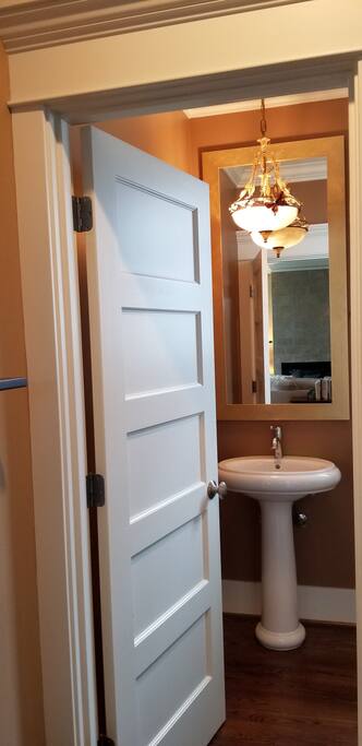 Second floor powder room