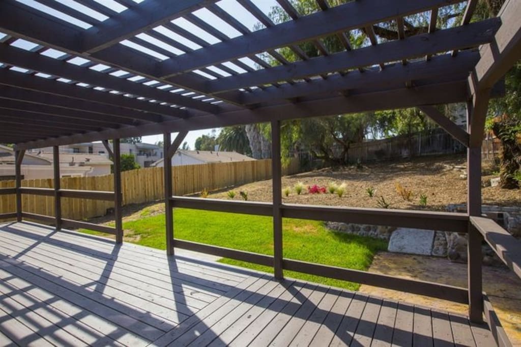 Backyard and patio