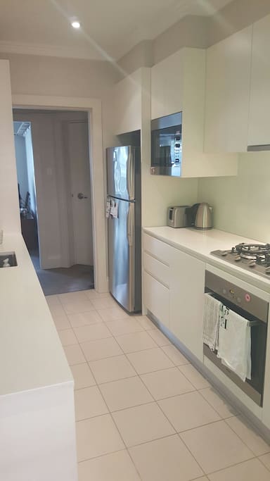 Fully equipped, modern kitchen