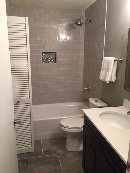 newly remodeled guest bath
