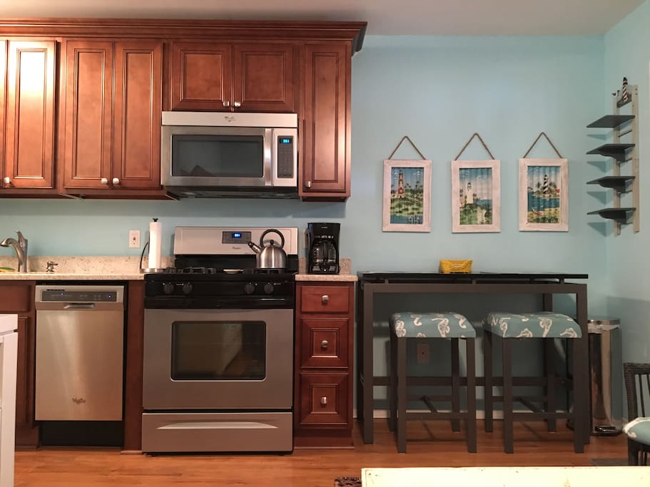 Newly renovated kitchen with dishwasher