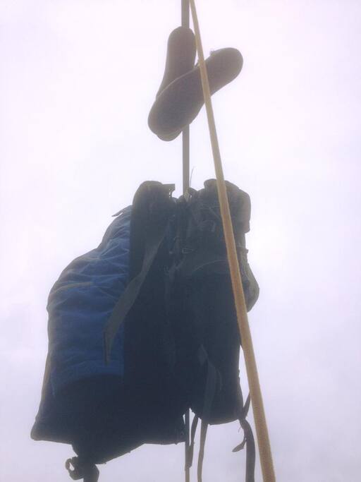 All the stuff hangs above you