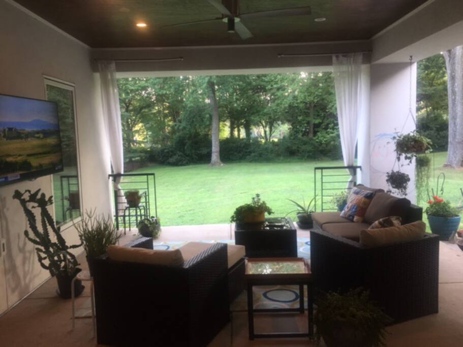 Veranda and Back Yard