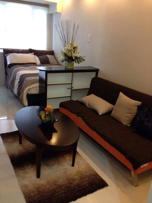 Double-sized bed with pullout + Sofabed