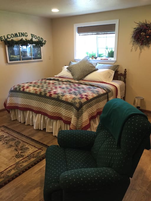 cozy new king bed