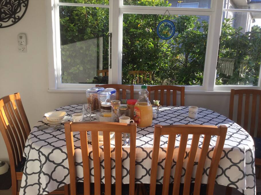 Continental breakfast included
