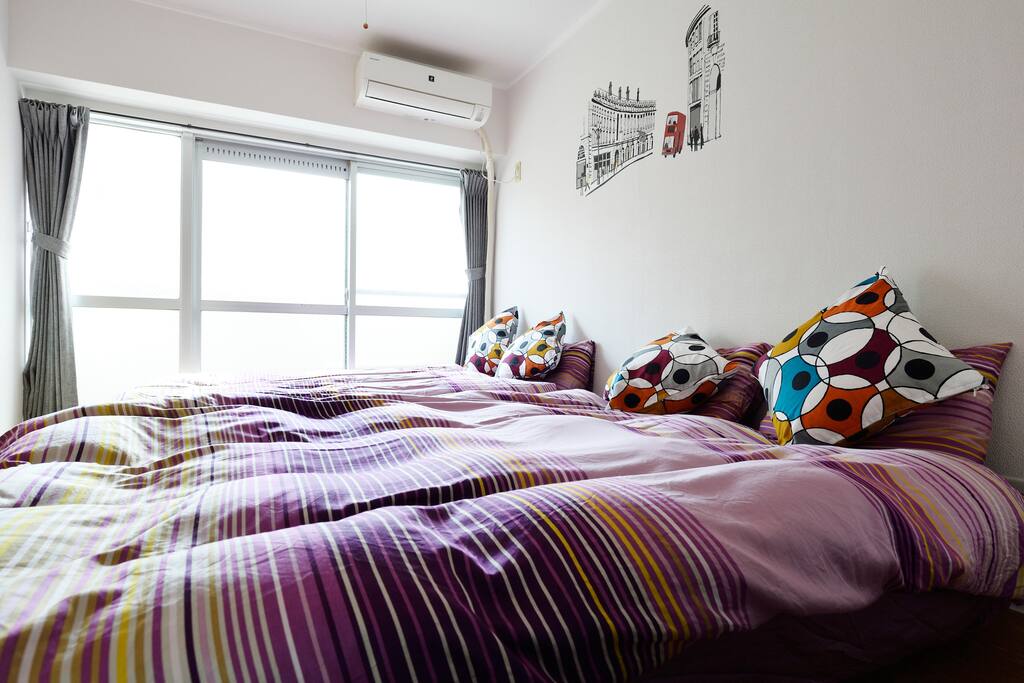2 double beds