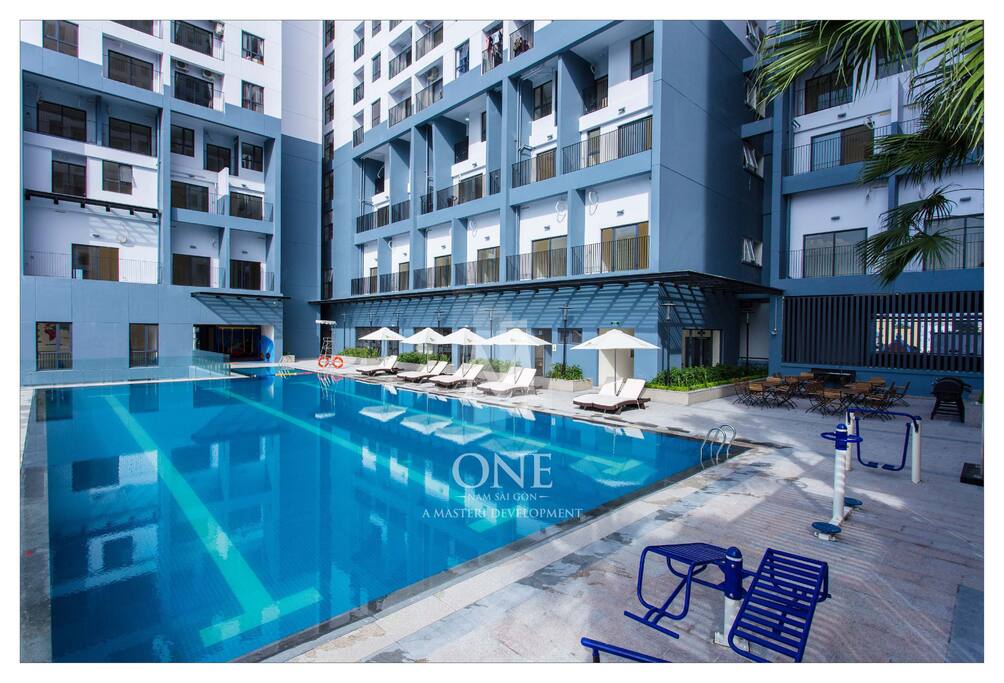 Swimming pool for guests.