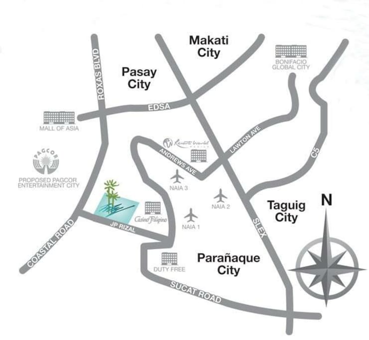 Near NAIA airport, MOA, Near Casino & Duty free