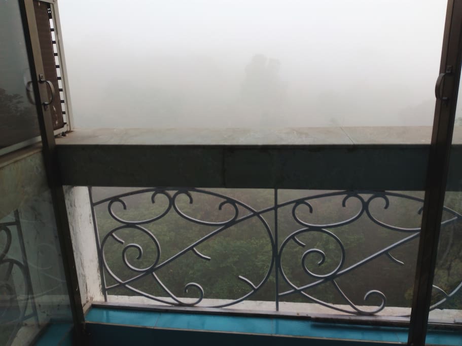 Early morning fog.