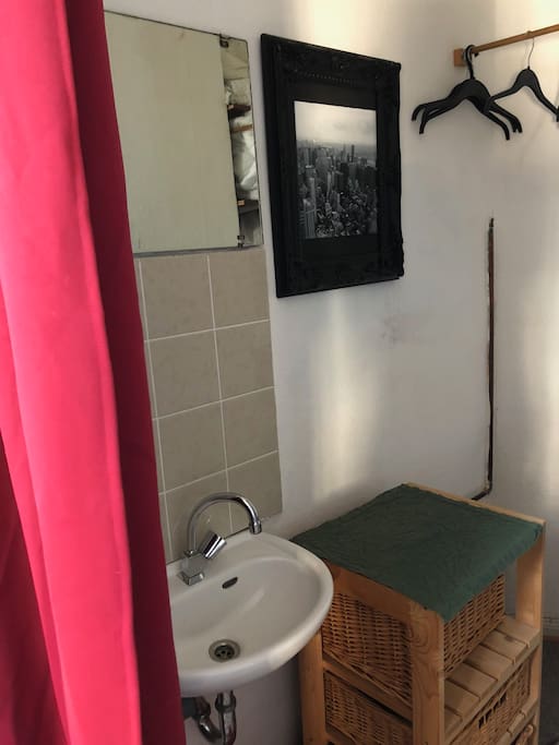 Washing sink in your private room.