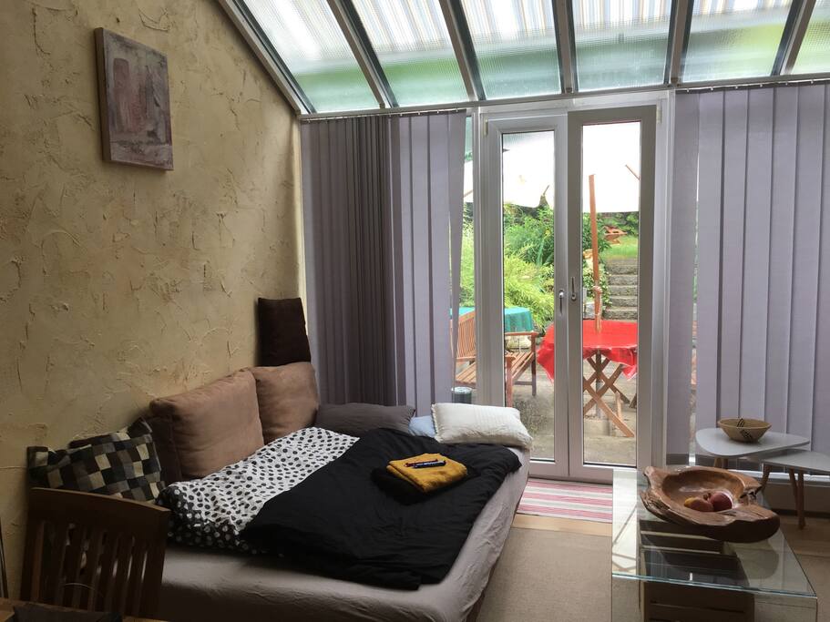 Sleeping in the quiet with access to the garden