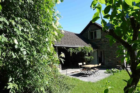 Vacation home with garden seating in the Blenio Valley