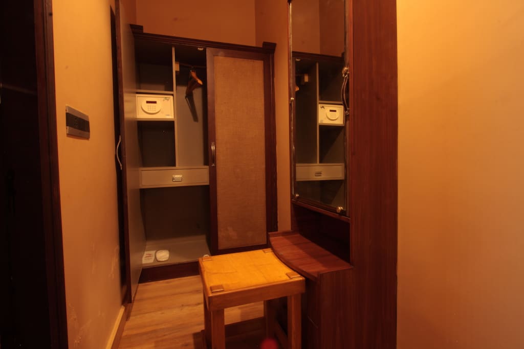 The dressing area