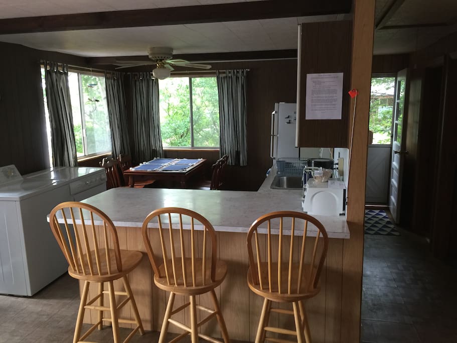 Kitchen with washer/dryer