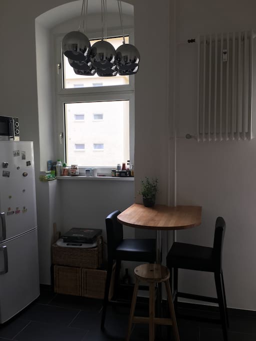 Space for a small snack in the kitchen