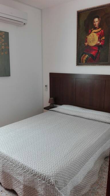 Habitación doble con aire acondicionado