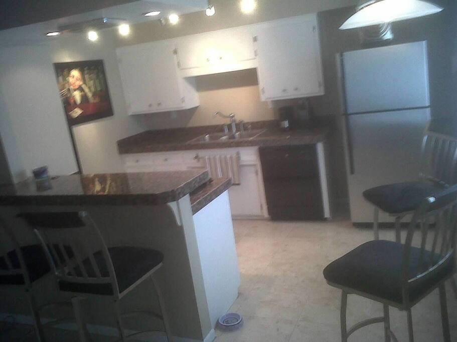 Kitchen / Dining area from living room