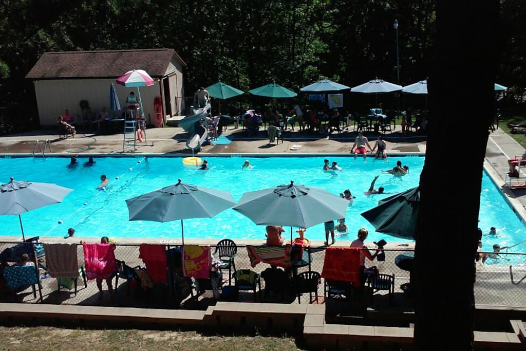 1 of 2 pools heated pool open from memorial day till labor day