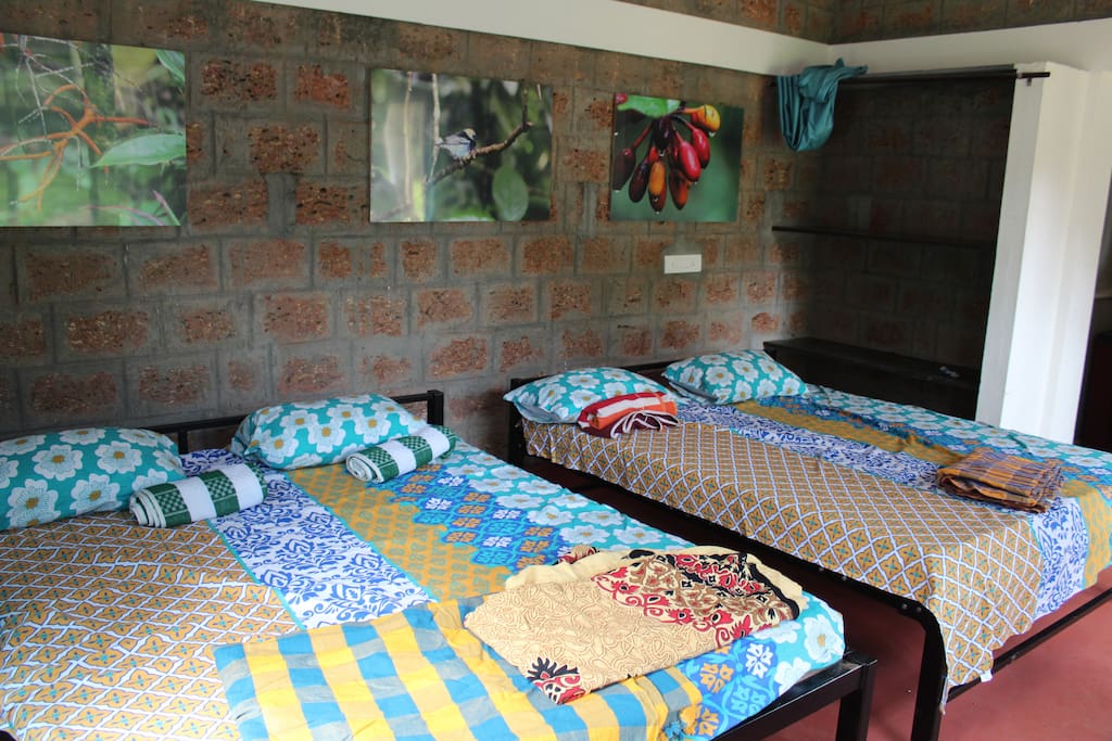 Each bedroom has two double beds