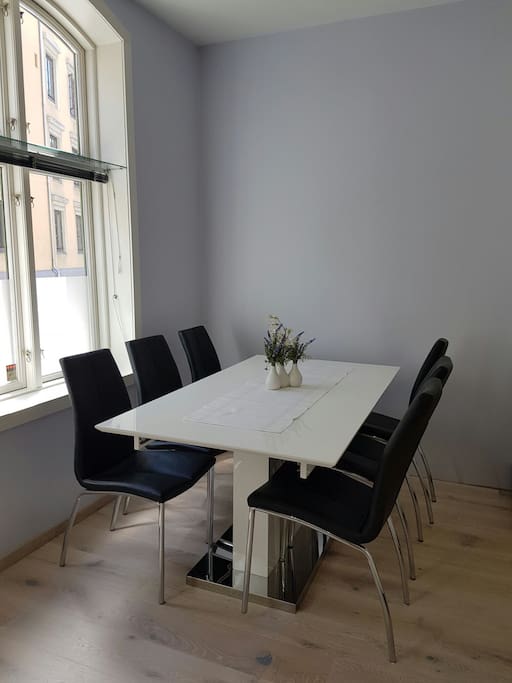 Dining table is perfect for a big family