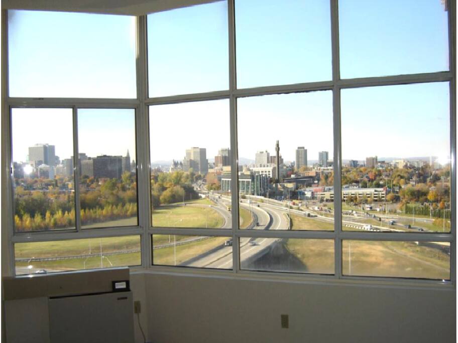 The view from the living room.