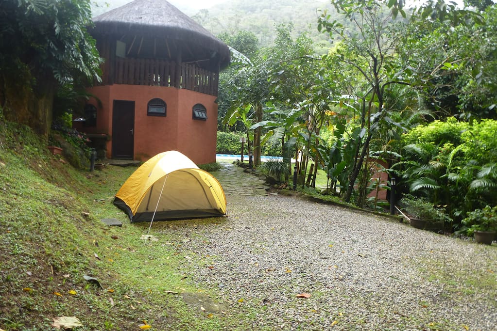Área onde pode acampar