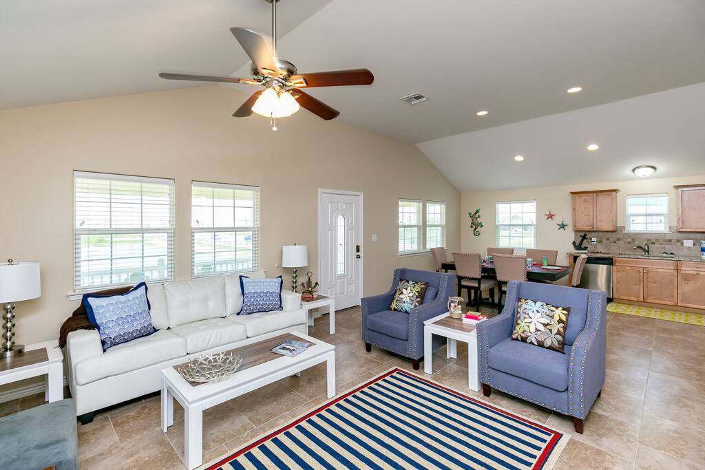Nautical flair and luxury appointments abound.