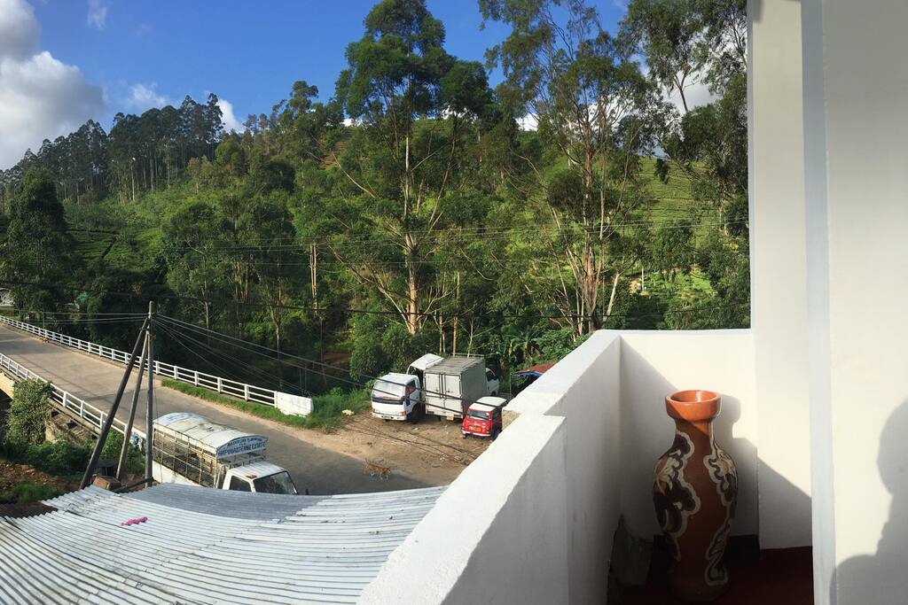 The view from the balcony