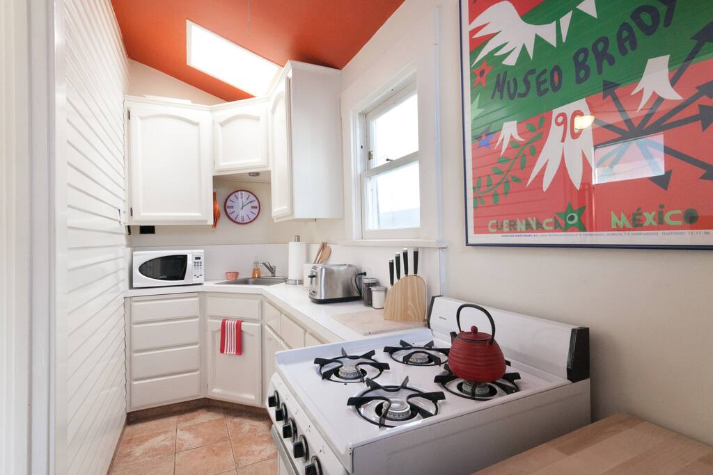 Sunny bright kitchen