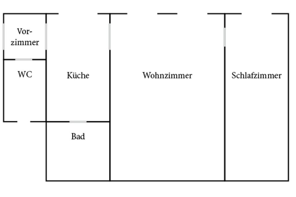 Wohnungsplan // plan of the apartement